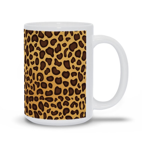 Leopard Print Mug - Etsy