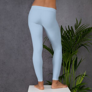 LIGHT BLUE LEGGINGS Leggings With Pockets Pastel Leggings High Waisted  Leggings Workout Gym Fitness Running Yoga Leggings 