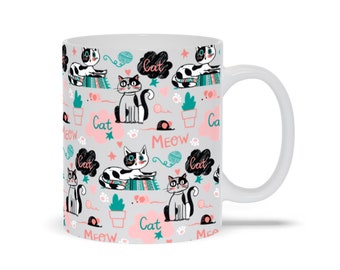 Colorful Mug For Cat Lovers