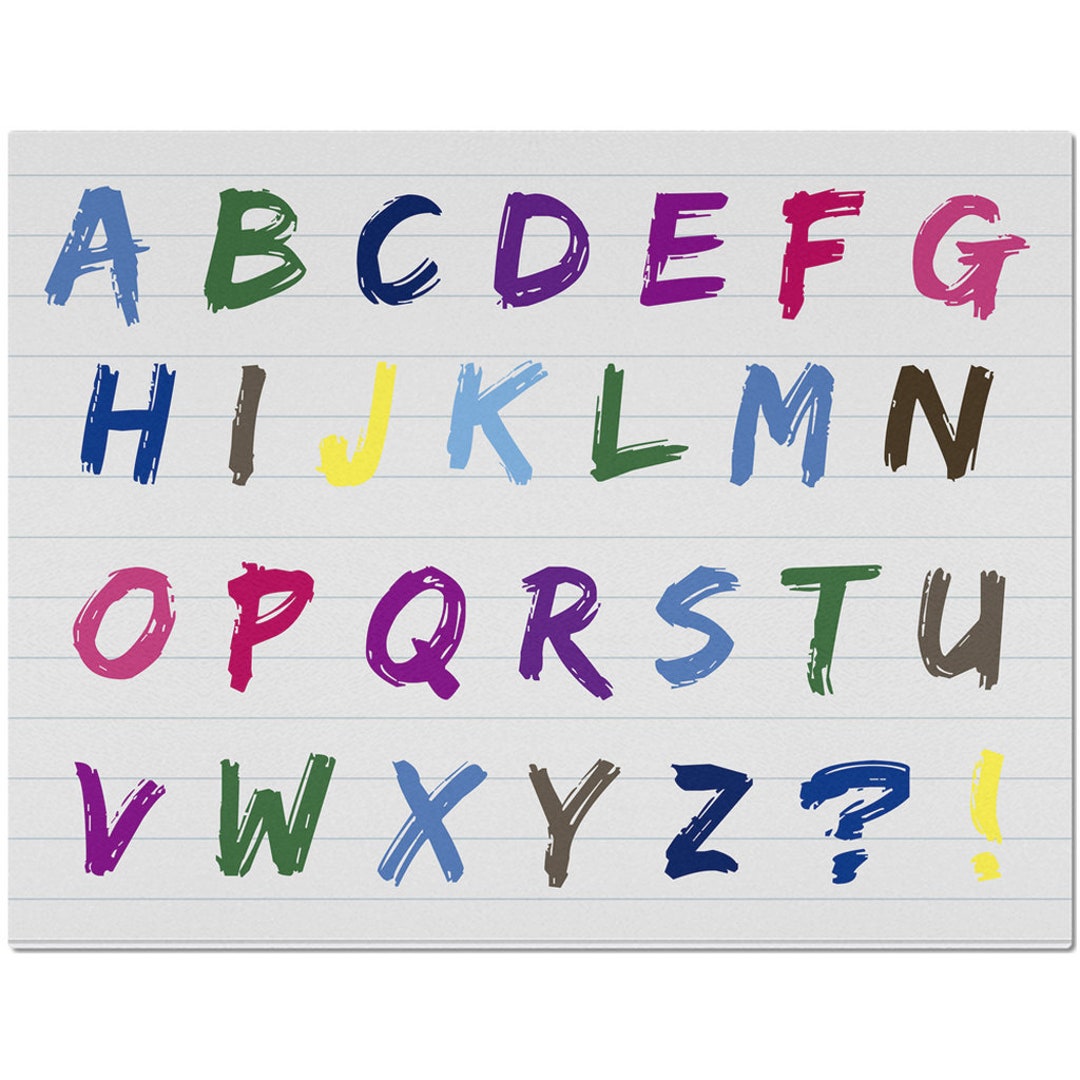 Alphabet Placemats for Kids Learn the Alphabet Etsy