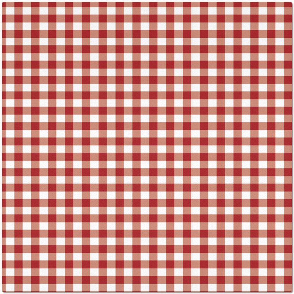 Classic Red Checkered Placemat Etsy