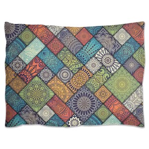 Colorful Pillow Shams With Ethnic Pattern