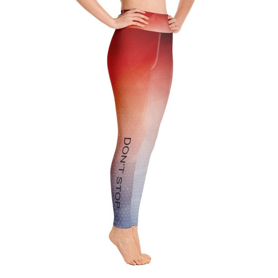 red and blue leggings