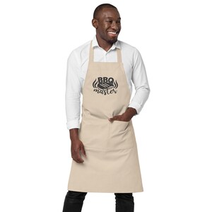 BBQ Master | 100% Organic Cotton Apron with Pockets with Pockets