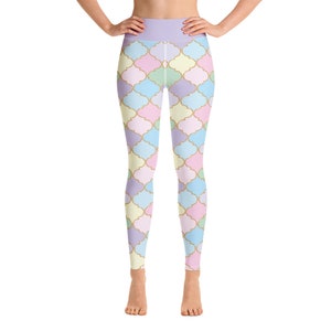 Pastel Colors Yoga Leggings | Super soft, stretchy, and comfortable yoga leggings.