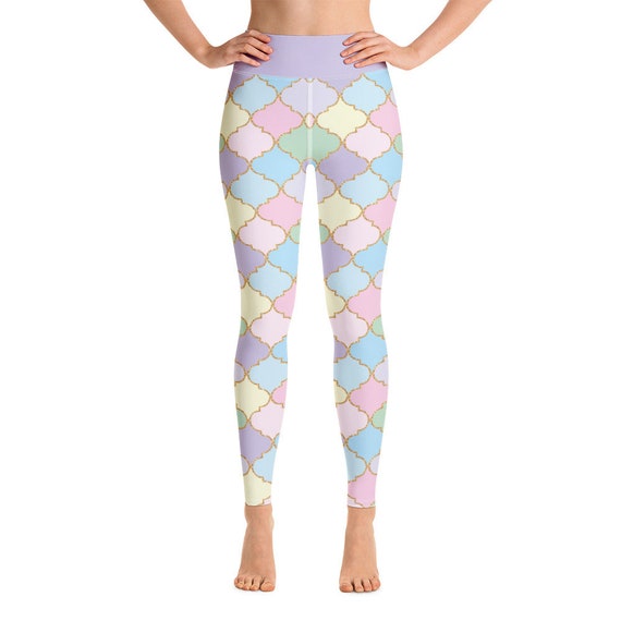 Pastel Colors Yoga Leggings Super Soft, Stretchy, and Comfortable