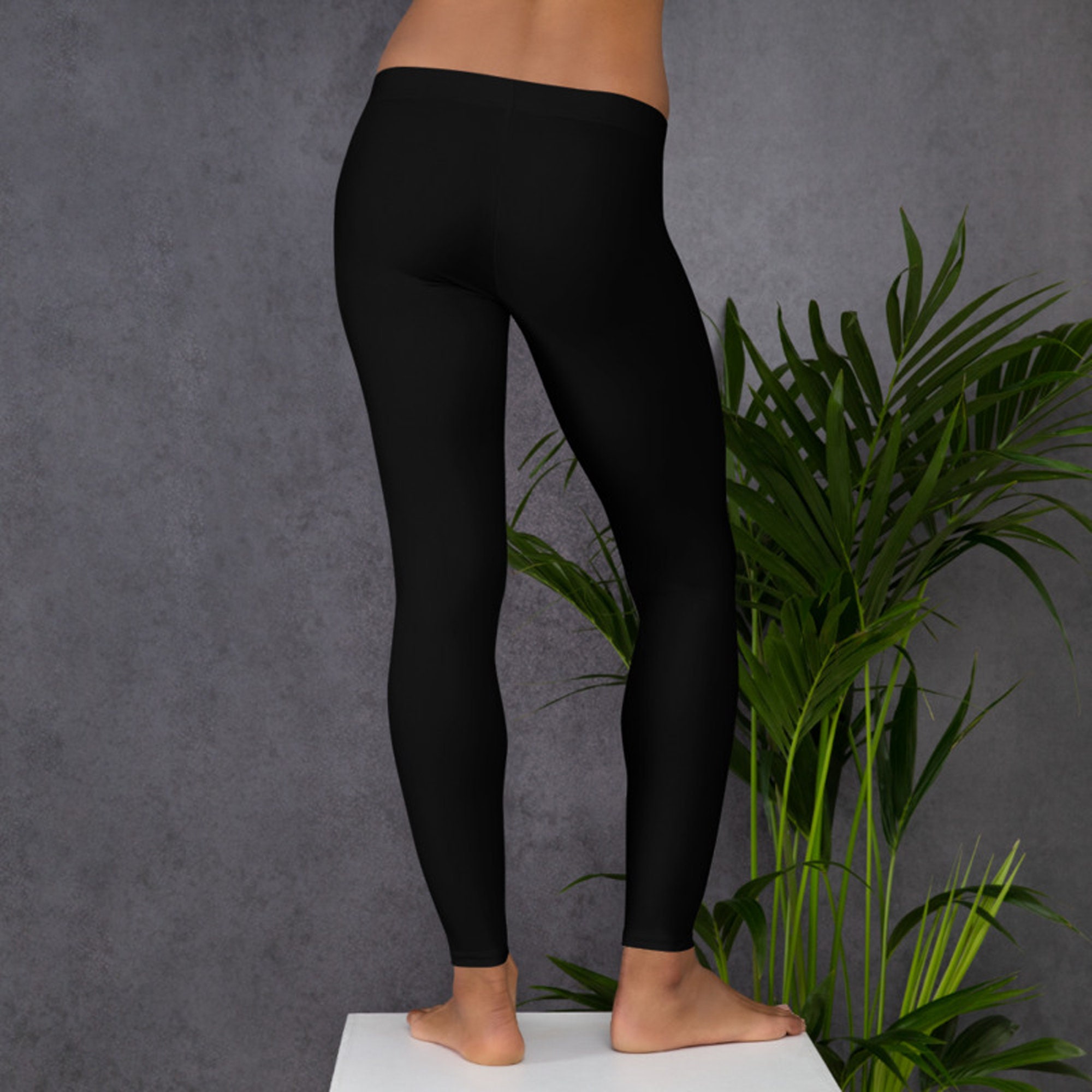 Plain Black Leggings for Yoga, Gym and Casual Wear. High Quality Leggings,  These Never Lose Their Stretch. -  Israel