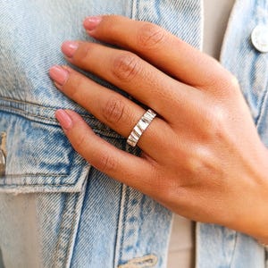 Classic Rough Textured Brutalist Irregular Sterling Silver Ring | Unisex Hand Carved Asymmetrical Band | Sculptural Geometric Design |