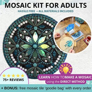 Mosaic Kit for Adults: Beginners DIY Mosaic Art