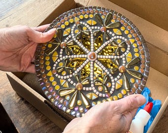 Gold Mandala DIY Mosaik-Set – Gestalten Sie ein strahlendes Kunstwerk, das Sie mit Stolz präsentieren können