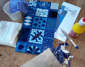 Kit de mosaïque pour adultes, kit de mosaïque diy, faire une mosaïque à la maison, kit de loisirs artistiques pour adultes, kit d'art pour papa, arts et artisanat, kit de loisirs