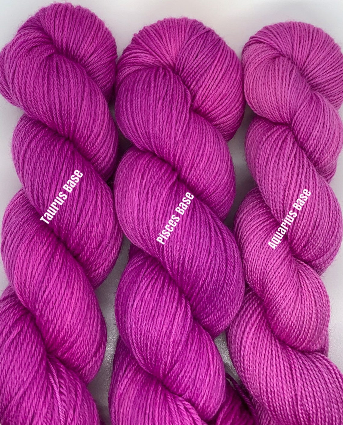 Hand Dyed Yarn Mixed Berries tonal bright berry colored Etsy