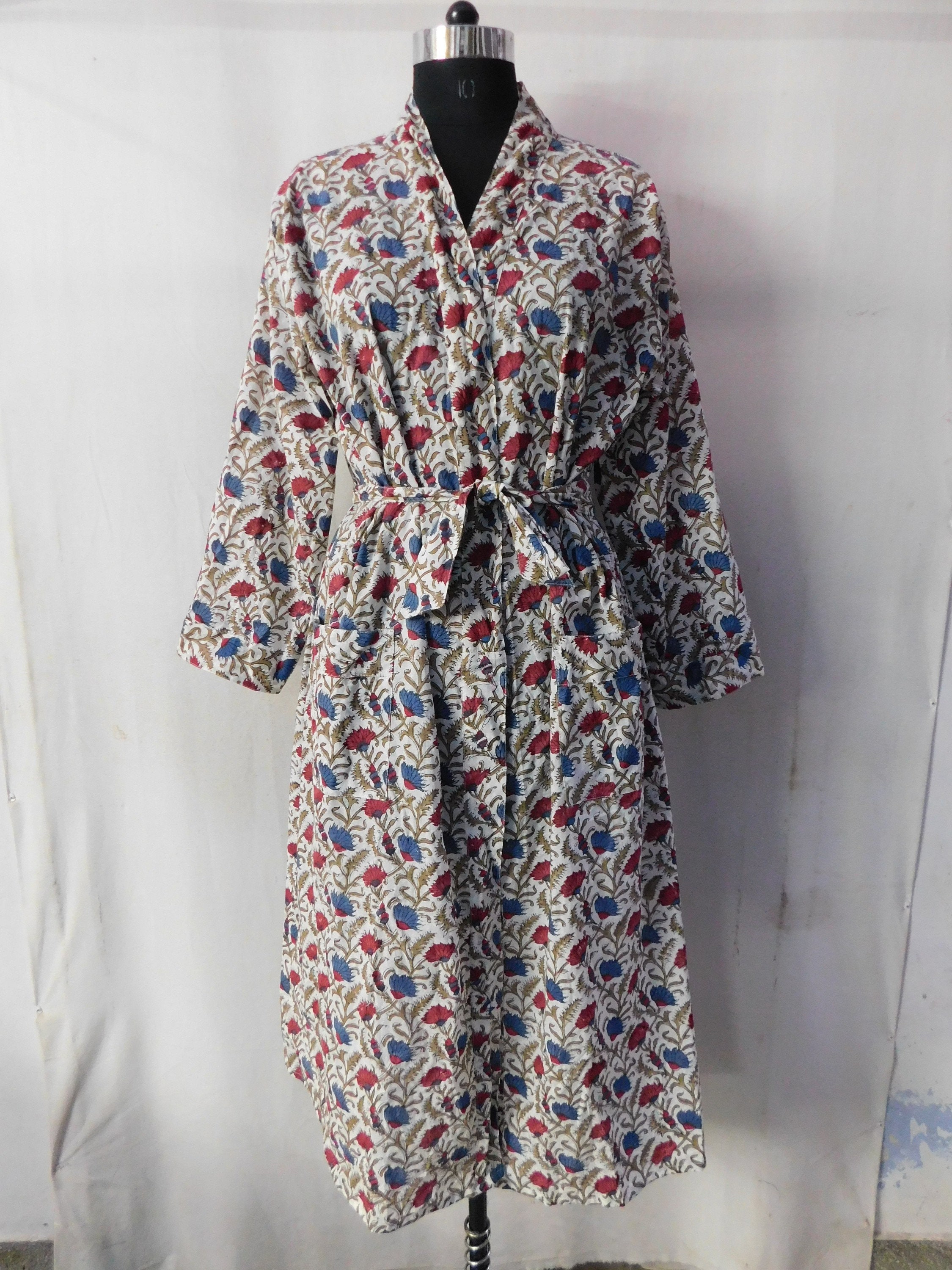 floral dressing gown womens