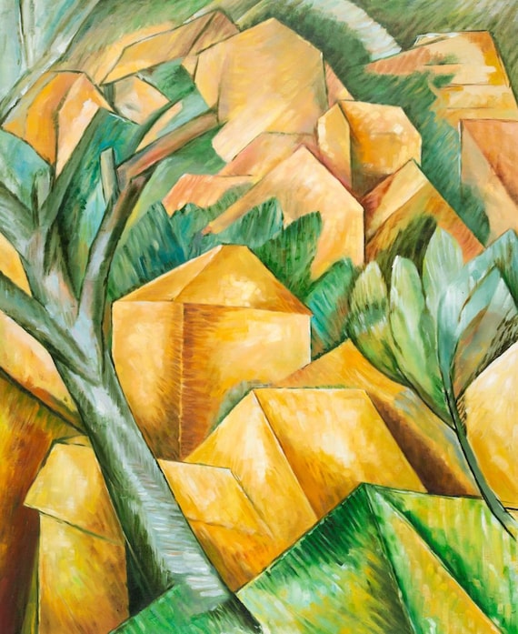 Houses at L'estaque Braques Reproduction Etsy