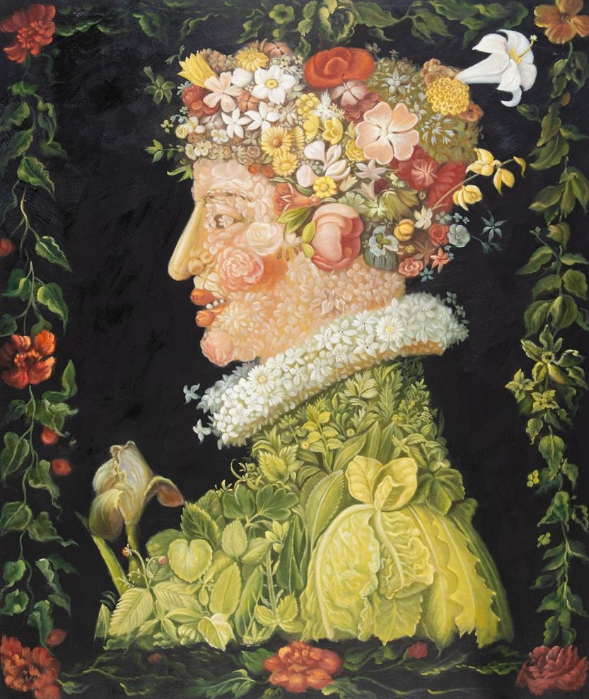 Spring Giuseppe Arcimboldo Reproduction, Hand-painted in Oil on Canvas ...
