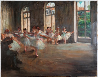 Ballet Rehearsal Degas oil painting reproduction, hand-painted in oil on canvas