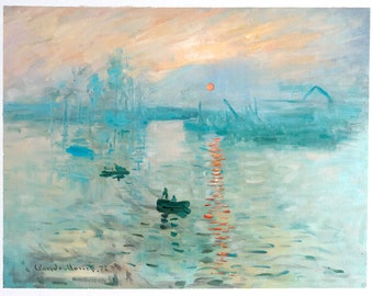 ゴッホの「サントマリーの海景」、キャンバスに手描きの油彩画 ゴッホの「サントマリーの海景」、キャンバスに手描きの油彩画