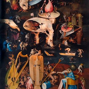 The Garden of Earthly Delights by Jheronimus Bosch right part reproduction, hand-painted in oil on canvas