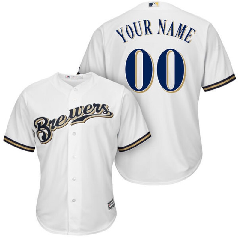 brewers personalized jersey