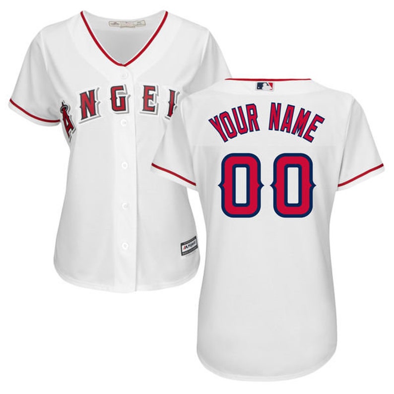 Women Los Angeles Angels Custom Name /& Number Cool Base Baseball Jersey Multiple Colors Available