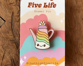 Teapot Enamel Pin, Cute Enamel pin