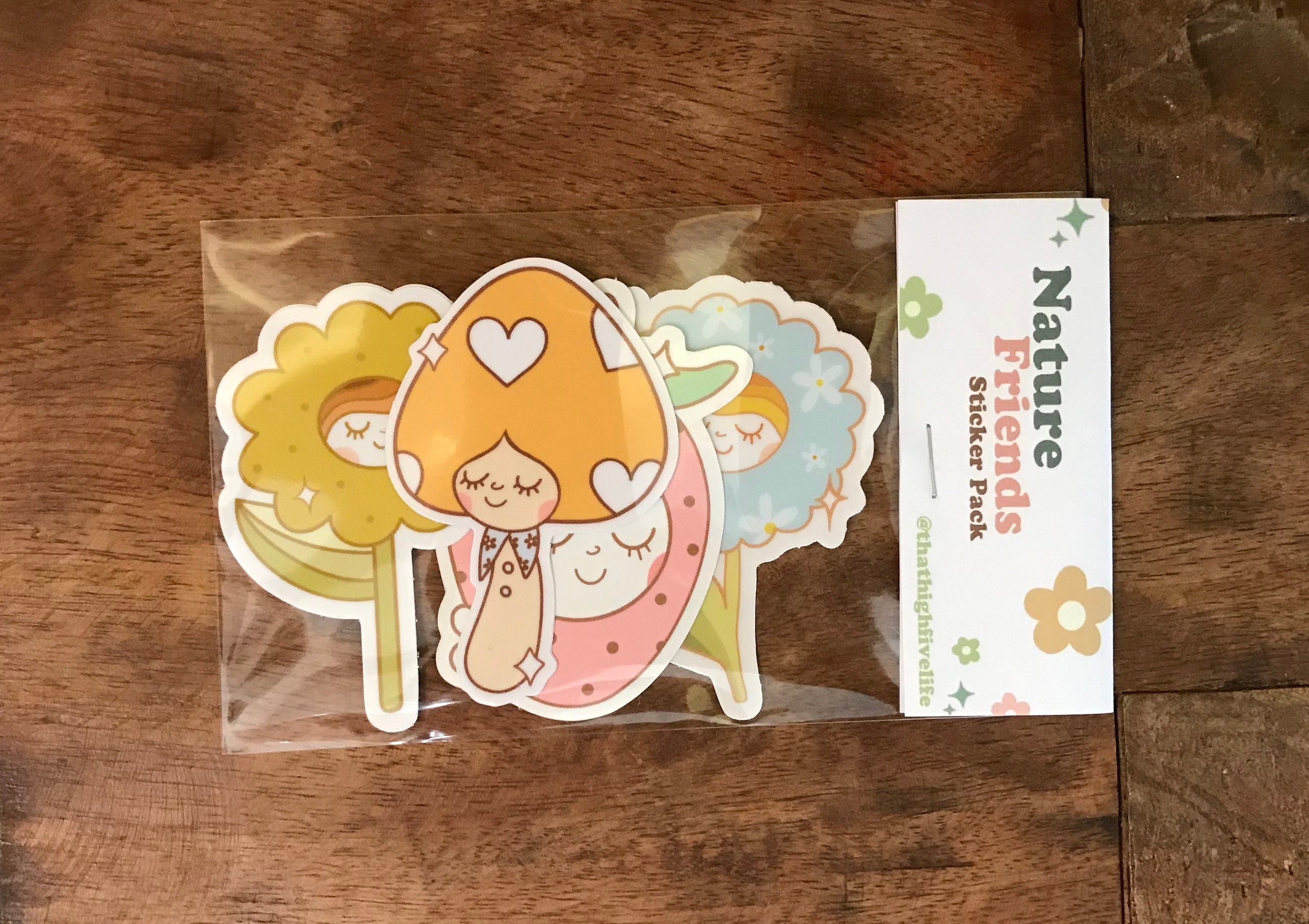 cute stickers 4 pack vinyl stickers waterproof etsy