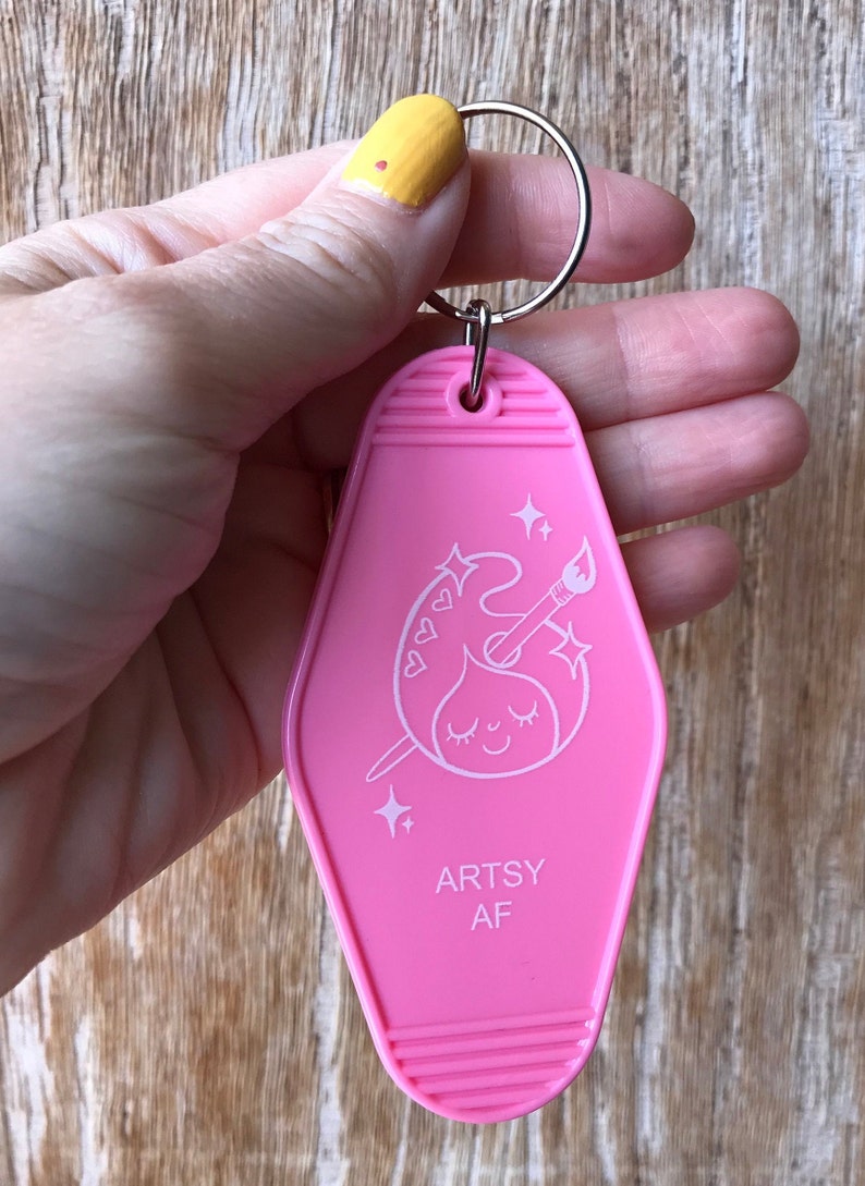 Vintage Hotel Key Chain Acrylic Motel Keychain Gift for Etsy