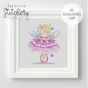 Lili of the Valley Fairy Lily - Sparkle Cross Stitch Chart - PDF Pattern, Digital, Counted Cross Stitch, Downloadable