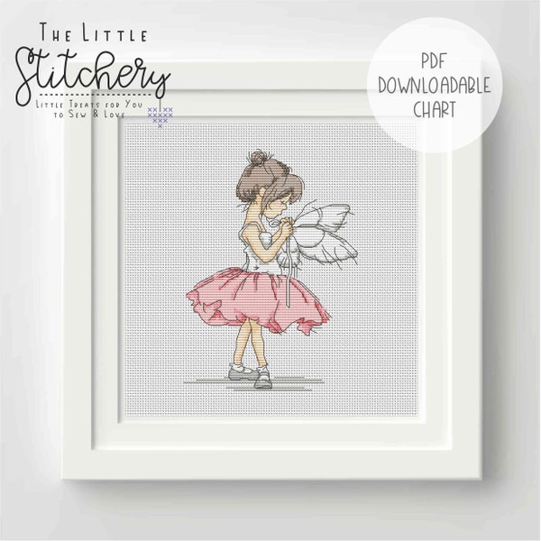 Lili of the Valley - Ballet Girls - Fairy Wings - Tabla de punto de cruz descargable - Patrón PDF, digital, punto de cruz contado