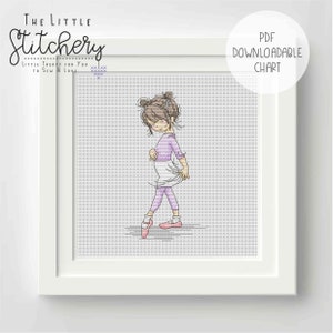 Lili of the Valley - Ballet Warming Up - Tabella del punto croce scaricabile - Modello PDF, digitale, Punto croce contato
