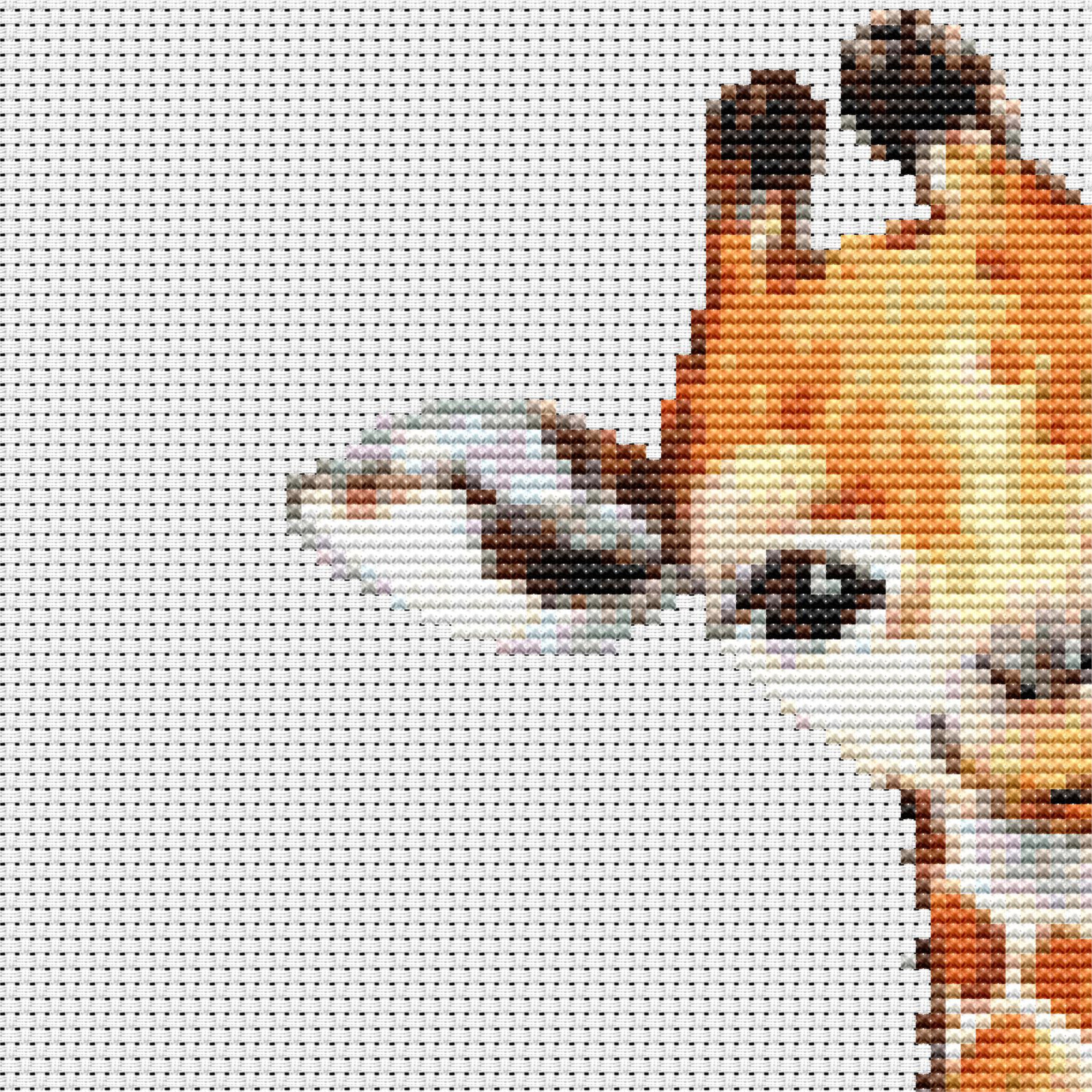 Giraffe Sitting Downloadable Cross Stitch Chart PDF Pattern Etsy España