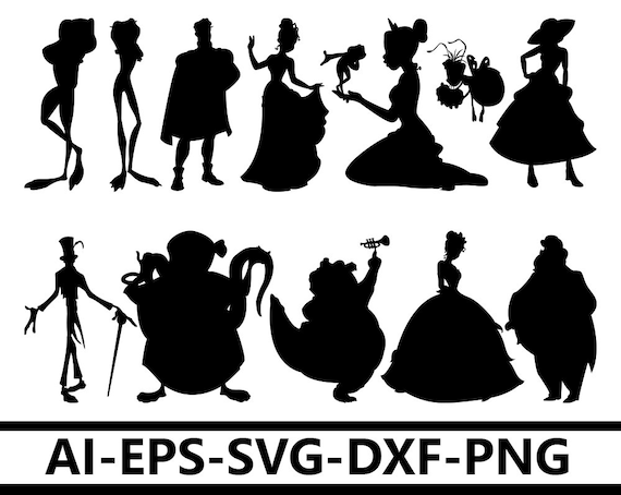 Download Princess and the Frog svg Princess and the frog silhouette ...