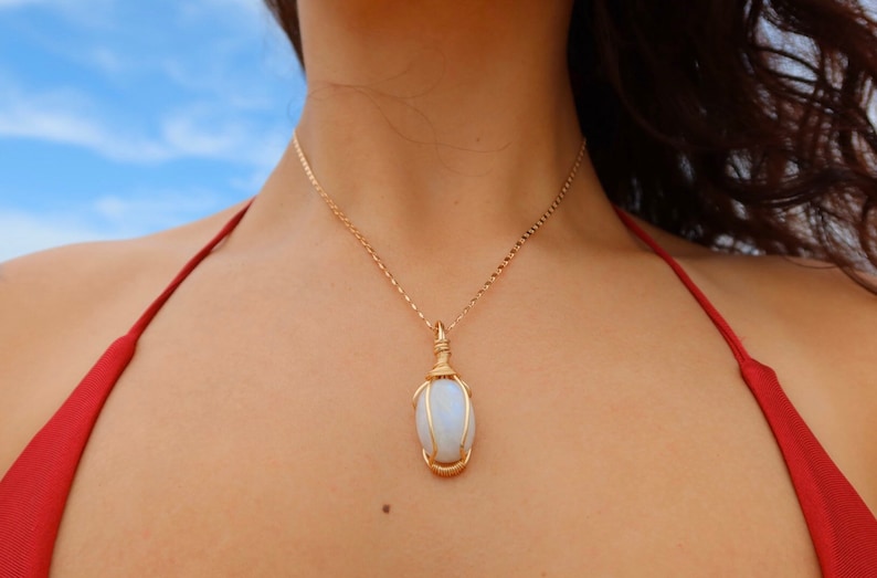 Polish Moonstone Necklace!