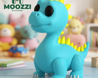 Figurina di Stegosauro, stampa STL, Chibi Dinosauro, Giocattolo per bambini, Compleanno, Modello 3D