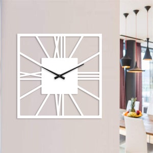 Modern wall clock whiteunique rustic clock for wall bedroom black wall clock large clock for wall wooden wall clock wood Silent wanduhr