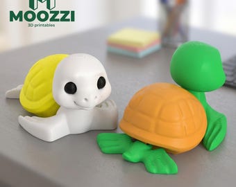 Tartaruga giocattolo STL stampa Chibi Kids Figurine modello 3D