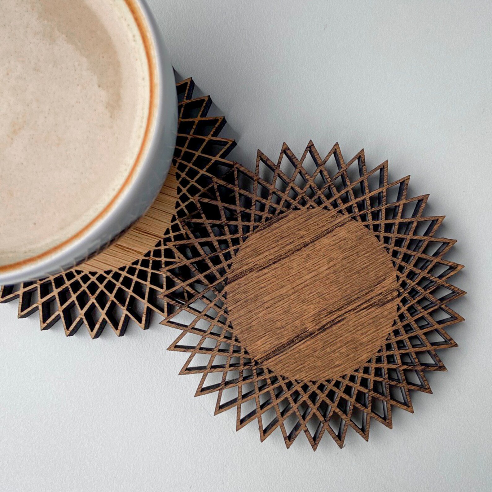 Wood Coasters Set of 6 for Drink Set of 2 Drink Coasters Etsy