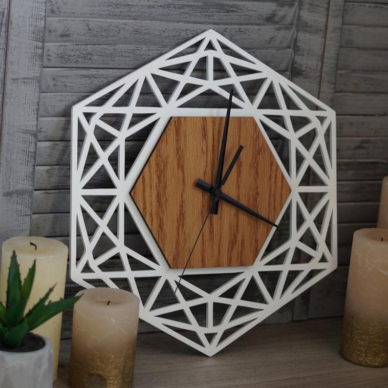Wall Clock Large Modern Kitchen Clocks for Wall Wood Clock Etsy