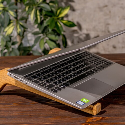 Office desk accessory Ergonomic computer holder Laptop wood stand Workspace desk accessories Desk organizer Mens birthday gift Gift for men