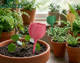 Spia per irrigazione piante di tulipano STL, paletto da giardino autoirrigante stampabile