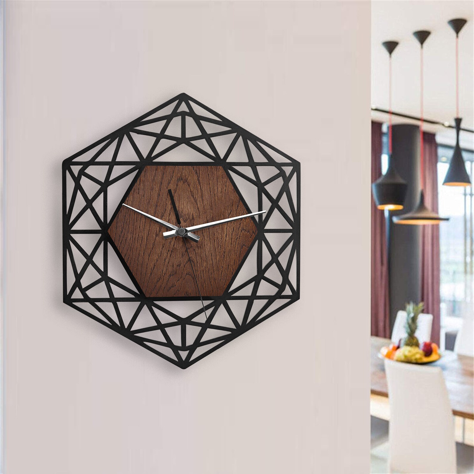 Wall Clock Large Modern Kitchen Clocks for Wall Wood Clock - Etsy