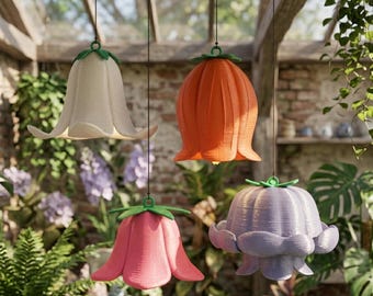 Ornamento floreale STL Stampa 3D Tulipano Campanulare Decorazione da giardino Modello