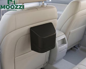 Cestino per auto, stampa STL, contenitore per sedile posteriore, montaggio sul poggiatesta, modello 3D per auto
