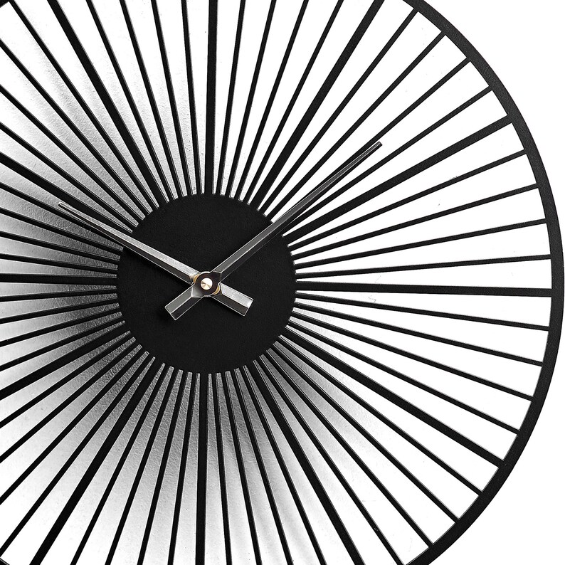 Unique White Wall Clock Large Wall Clock Kitchen Wooden Wall Etsy