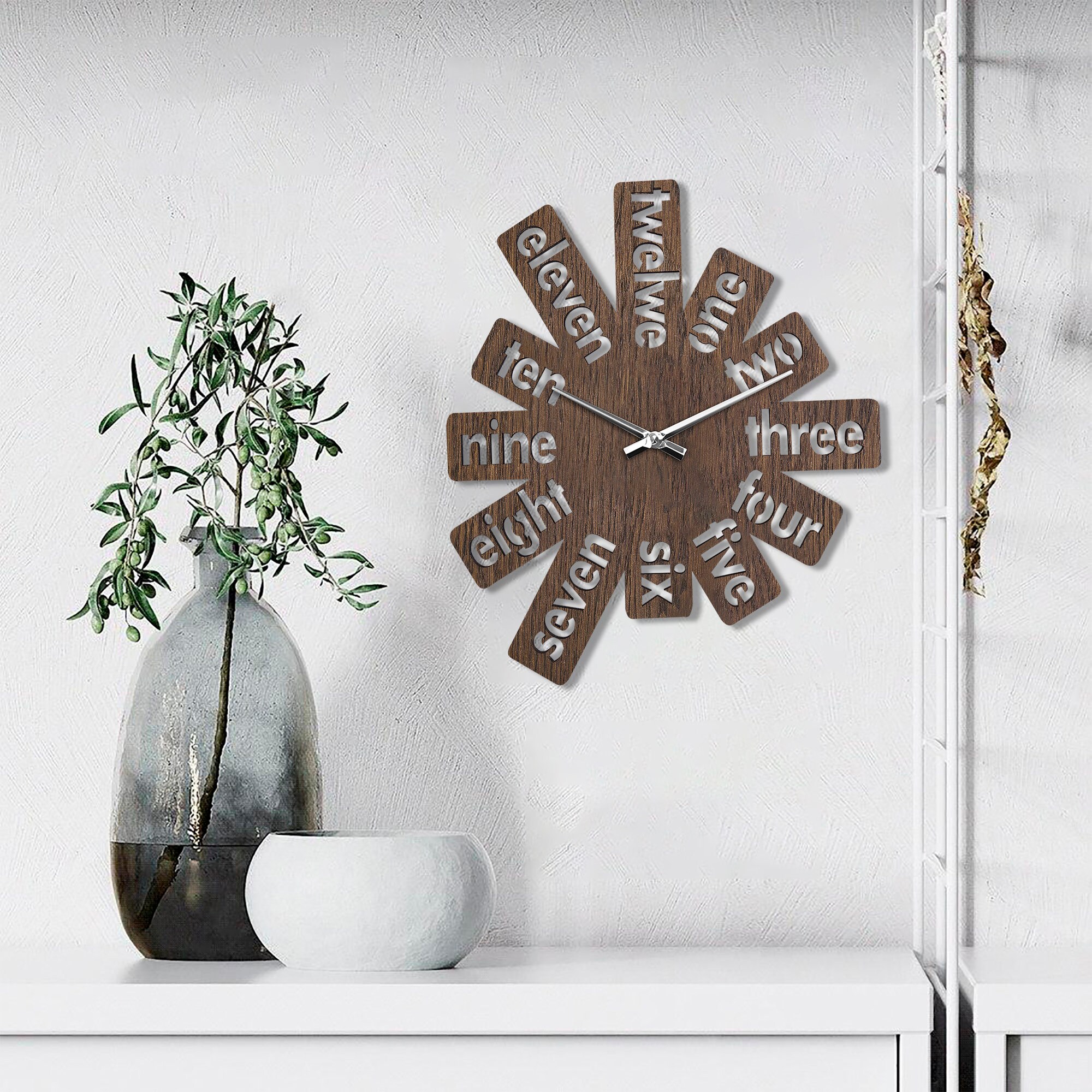 Black wall clock modern farmhouse wall clock decorative clock Etsy