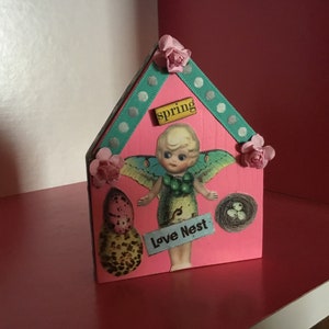 Little Wooden Angel Fairy House Cottage