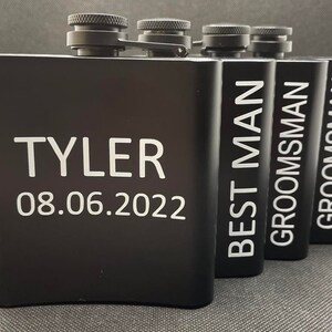 Groomsmen Flask Set