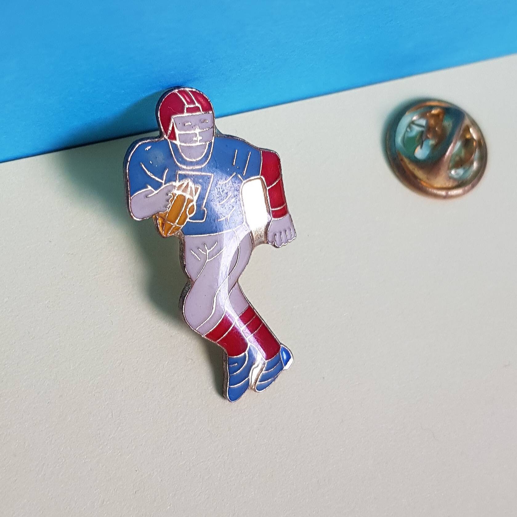 Football Player Pin American Football Enamel Pin NFL Etsy