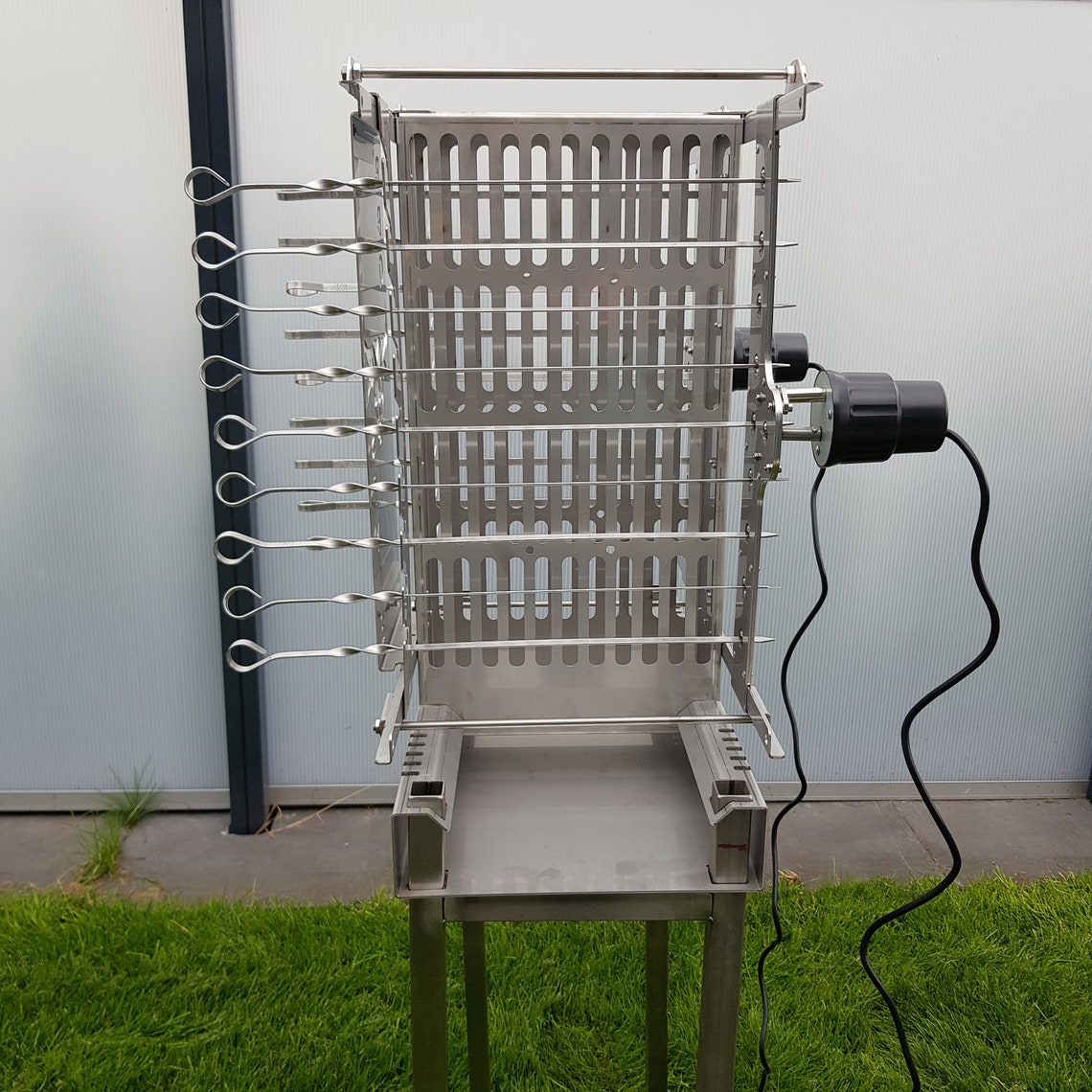 Vertical Grill with Skewer Shashlik BBQ Mangal stainless steel Etsy