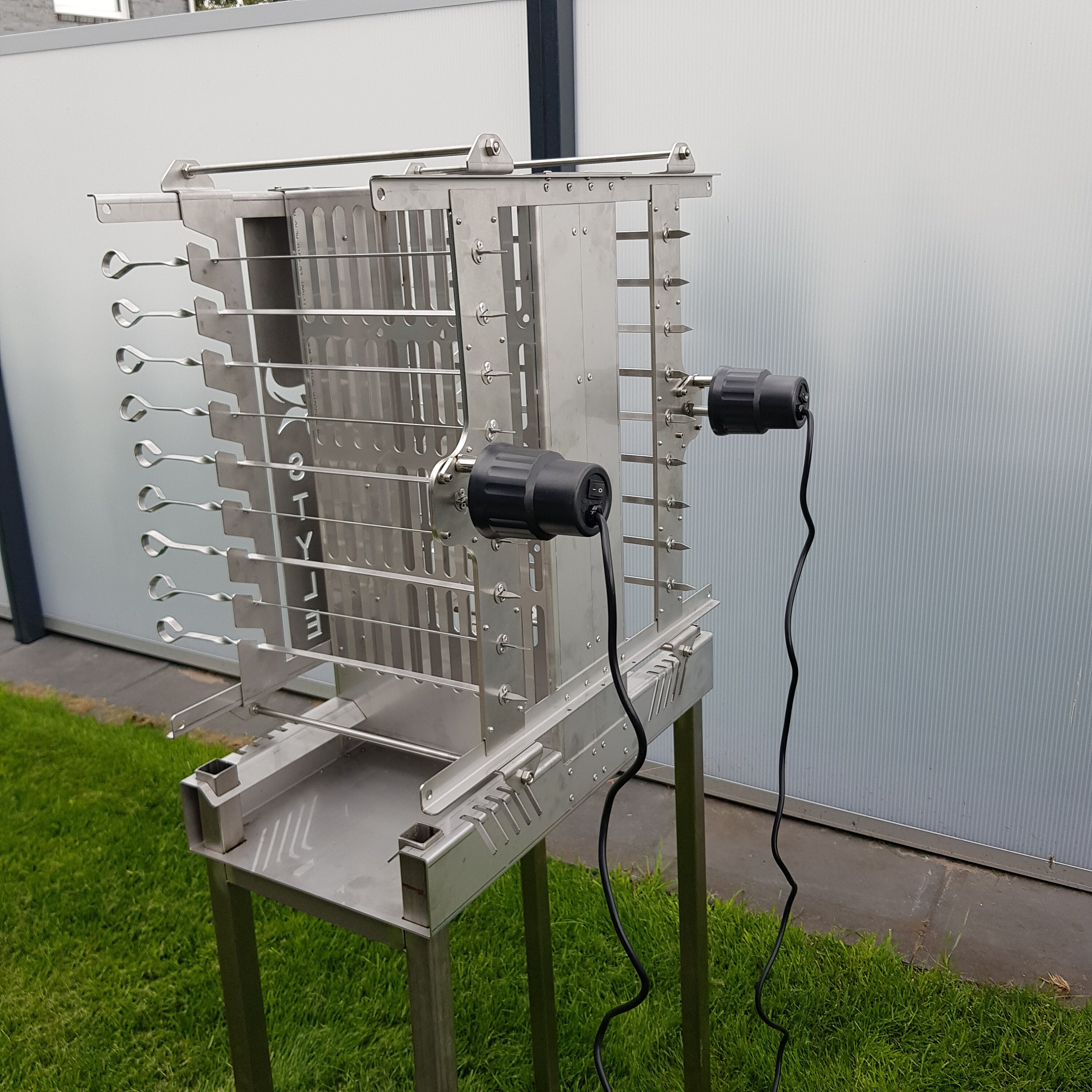 Vertical Grill with Skewer Shashlik BBQ Mangal stainless steel Etsy